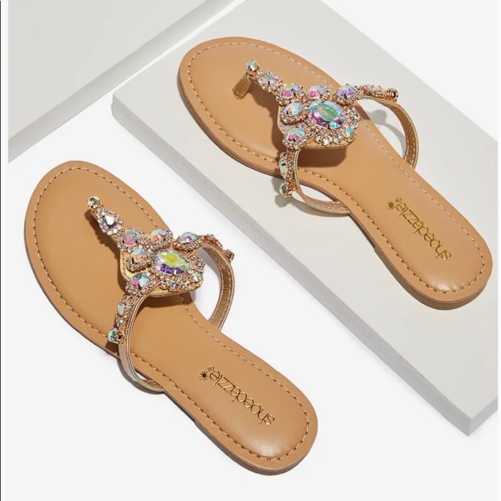 Delisa Embellished Thong Sandal